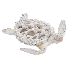White Coral Reef Sea Turtle Figurine