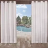 White Delano Outdoor Curtain Panel Set, 96 in.