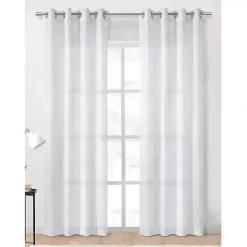 White Diamond Sheer Curtain Panel, 108 in.