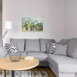 White Geraniums Canvas Art Print, 40x26 in.
