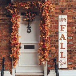 White Happy Fall Ya'll Porch Board