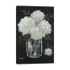 White Hydrangeas Canvas Art Print