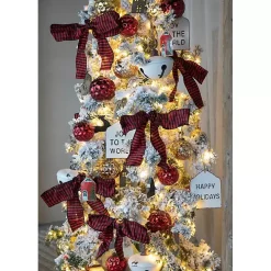 White Iron Bell Christmas Ornament