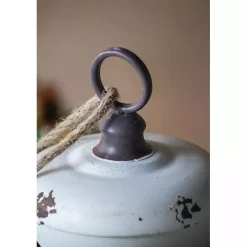 White Iron Bell Christmas Ornament