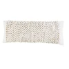 White Jute Hand Knotted Lumbar Pillow