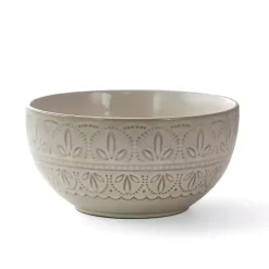 White Lace Embossed 16-pc. Dinnerware Set