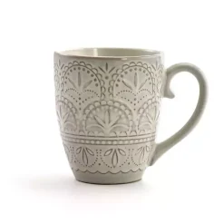 White Lace Embossed 16-pc. Dinnerware Set