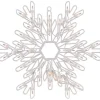 White LED Snowflake Window Silhouette, 15 in.