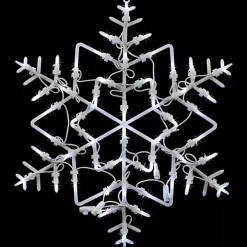 White LED Snowflake Window Silhouette, 18 in.
