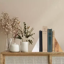 White Marble & Mango Wood Bookends