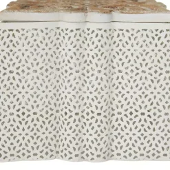 White Metal and Carved Wood Boxes, Set of 3