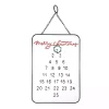 White Metal Merry Christmas Countdown Wall Plaque