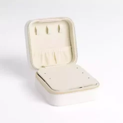 White Monogram C Travel Jewelry Box