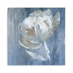 White on Blue Canvas Art Print, 40x40 in.
