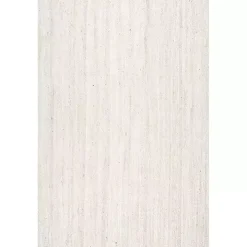 White Reno Woven Area Rug, 3x5