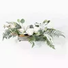 White Rose Fern Plant Arrangement