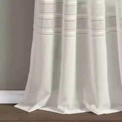 White Sheer Grommet Curtain Panel Set, 84 in.