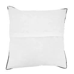 White Stonewashed Stitched Edge Pillow