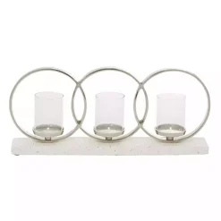 White Terrazzo Candle Holder Runner