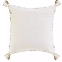 White Textured Diamond Throw Pillow
