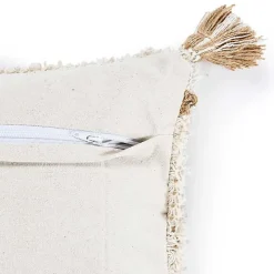 White Textured Diamond Throw Pillow