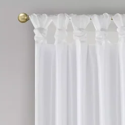 White Total Blackout Curtain Panel, 95 in.