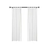 White Weathermate Blackout Curtain Panel, 63 in.