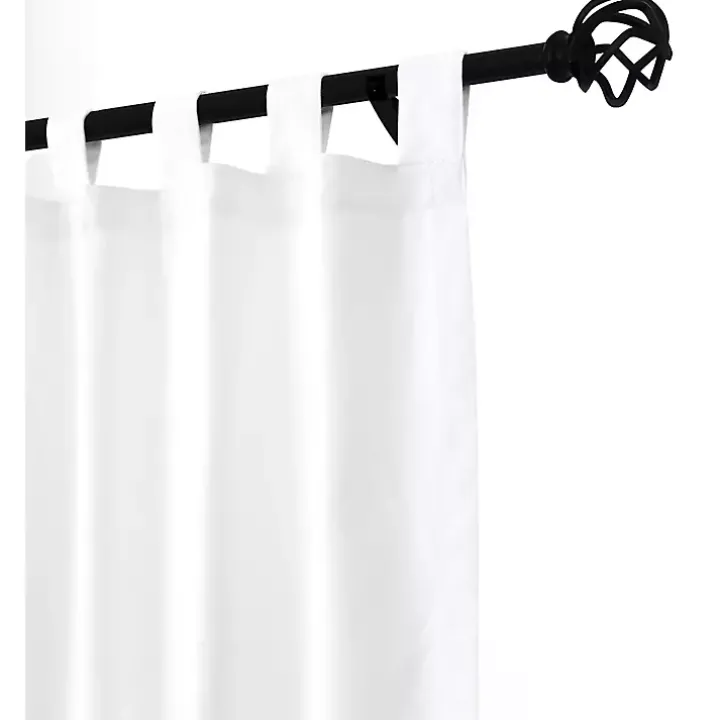 White Weathermate Blackout Curtain Panel, 72 in.