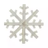 White Wood Snowflake Wall Plaque, 16 in.