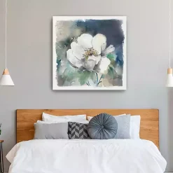Whitewashed Peony Canvas Art Print