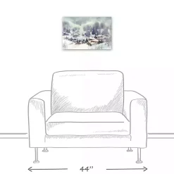 Winter Abstract Landscape Canvas Art Print