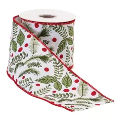 Winter Foliage 10 yard Christmas Ribbon