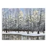 Winter Forest Landscape Canvas Art Print