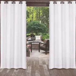 Winter White Biscayne Curtain Panel Set, 96 in.
