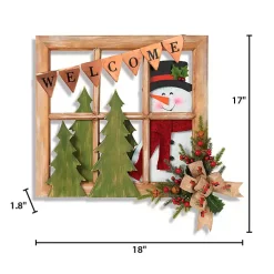 Winter Wonderland Window Frame Wall Plaque