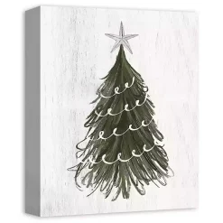 Wispy Christmas Tree Canvas Art Print