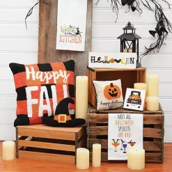 Witch Hat Shaped Halloween Throw Pillow