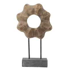 Wood Wave Ring Figurine