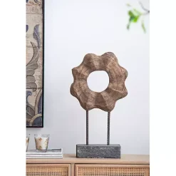 Wood Wave Ring Figurine