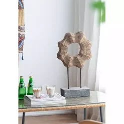 Wood Wave Ring Figurine