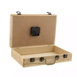Wooden Novelty Briefcase Clock
