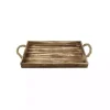 Wooden Tray with Rope Handles