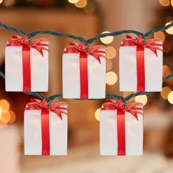Wrapped Christmas Gifts 10-pc. String Lights