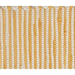 Yellow and White Striped Placemats, Set of 4
