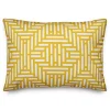 Yellow Aztec Outdoor Accent Pillow