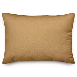 Yellow Medallion Indoor/Outdoor Lumbar Pillow