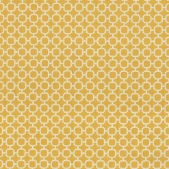 Yellow Pattern Outdoor Pillows, Set of 2
