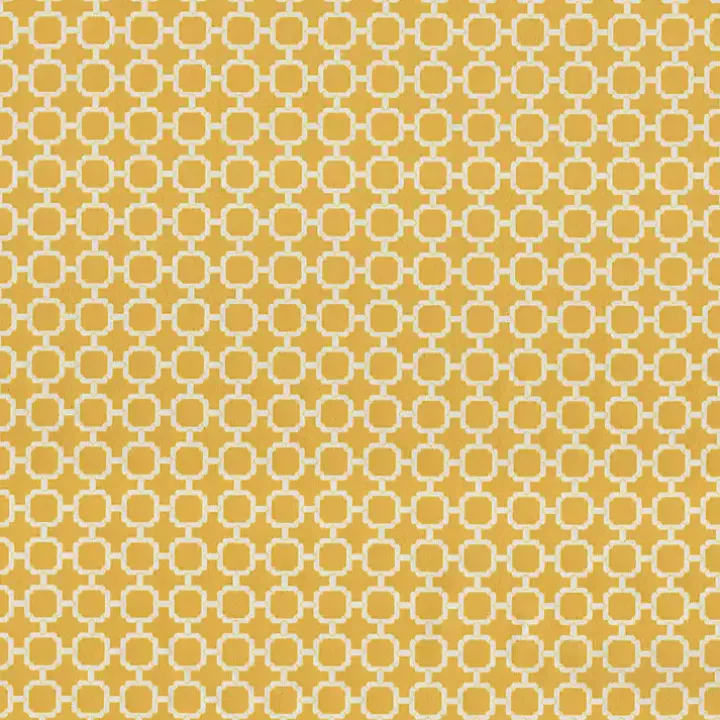 Yellow Pattern Square Outdoor Chair Cushion
