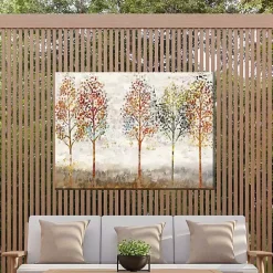 Young Forest Trees Outdoor Canvas Art Print